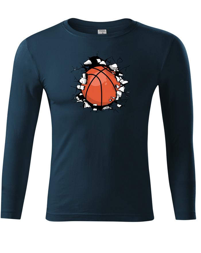 Tričko s dlouhým rukávem Basketbalový míč