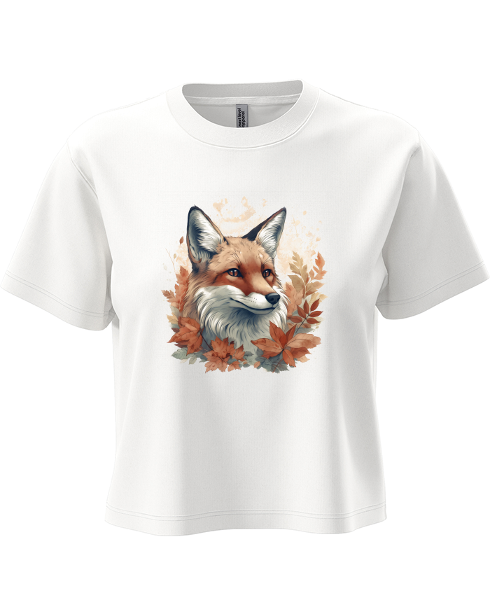 Dámský crop top Liška podzim