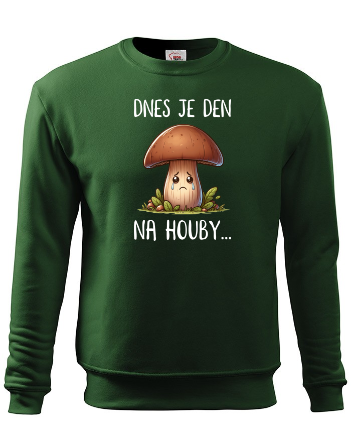 Pánská mikina bez kapuce - Den na houby