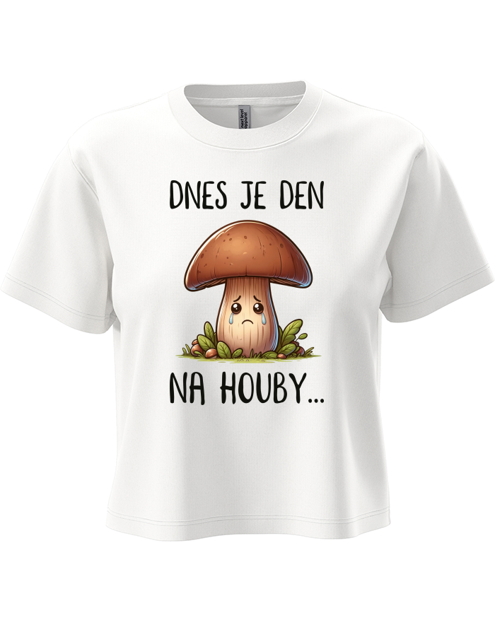 Dámský crop top - Den na houby