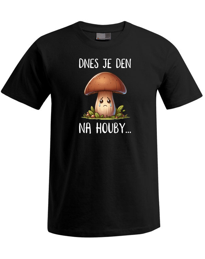 Tričko Plus Size s motivem Den na houby