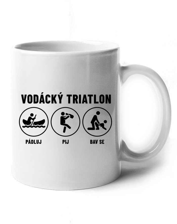 Keramický hrnek Vodácký triatlon