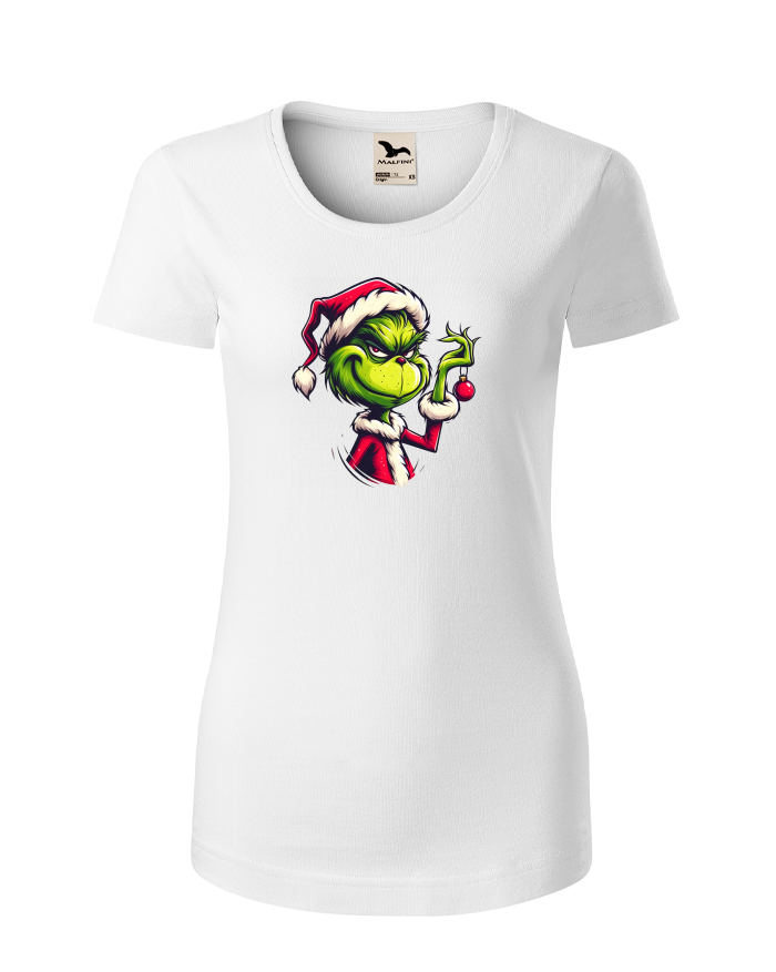 Dámské tričko Grinch – bio bavlna