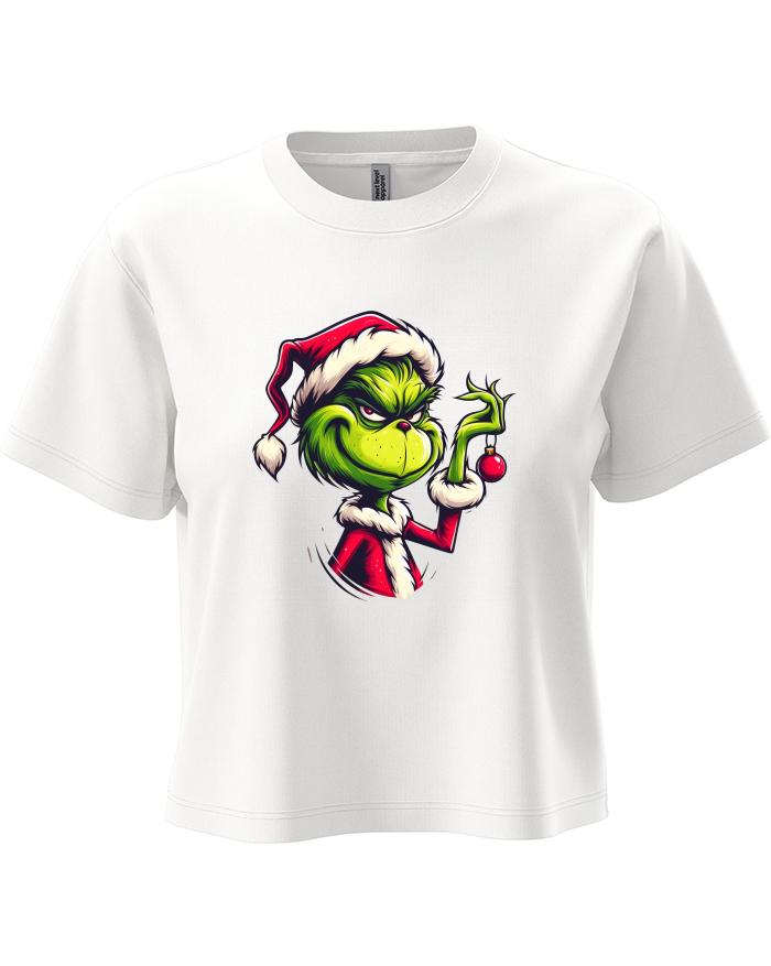 Dámský crop top s Grinchem