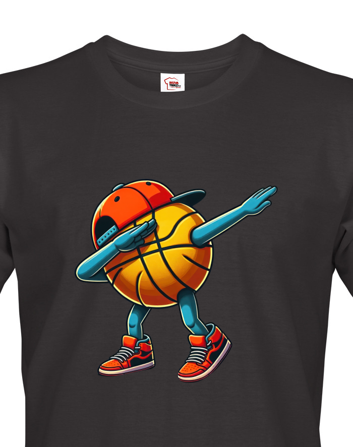 Pánské tričko Basketbalový míč dab dance