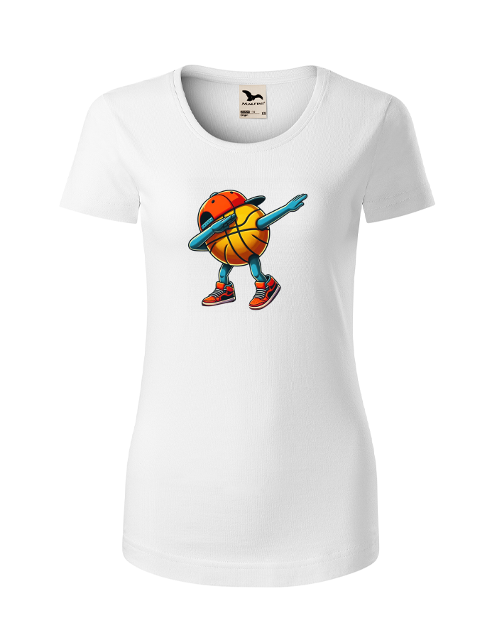Dámské tričko Basketbalový míč dab dance