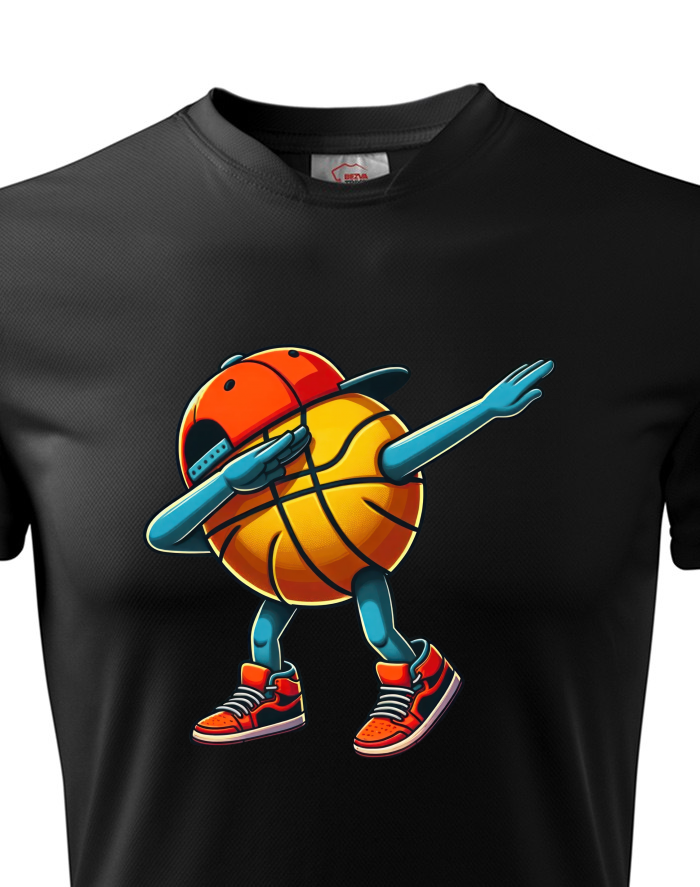 Basketbalový míč dab dance – pánské funkční tričko