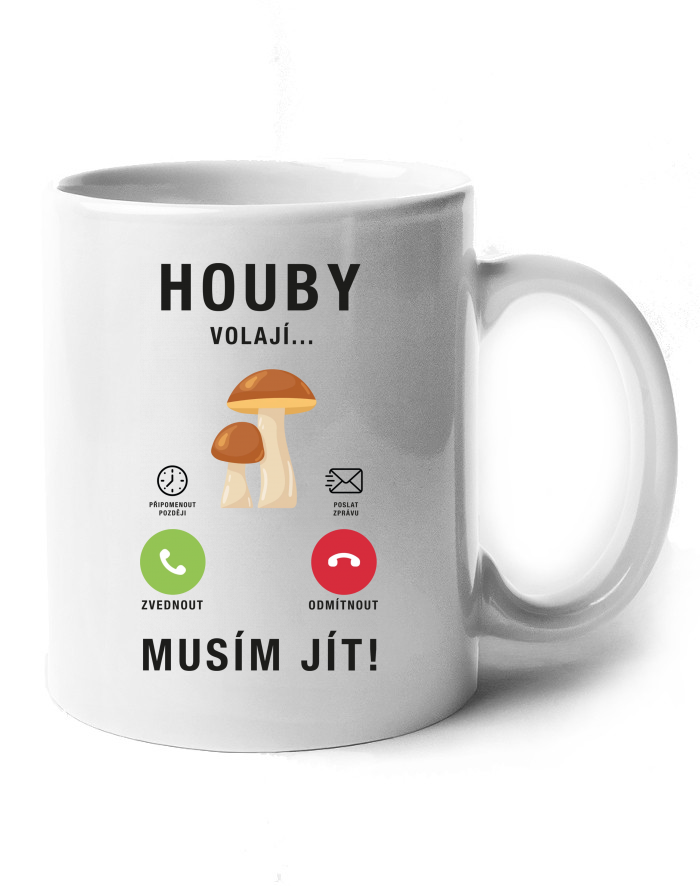 Keramický hrnek Houby volají
