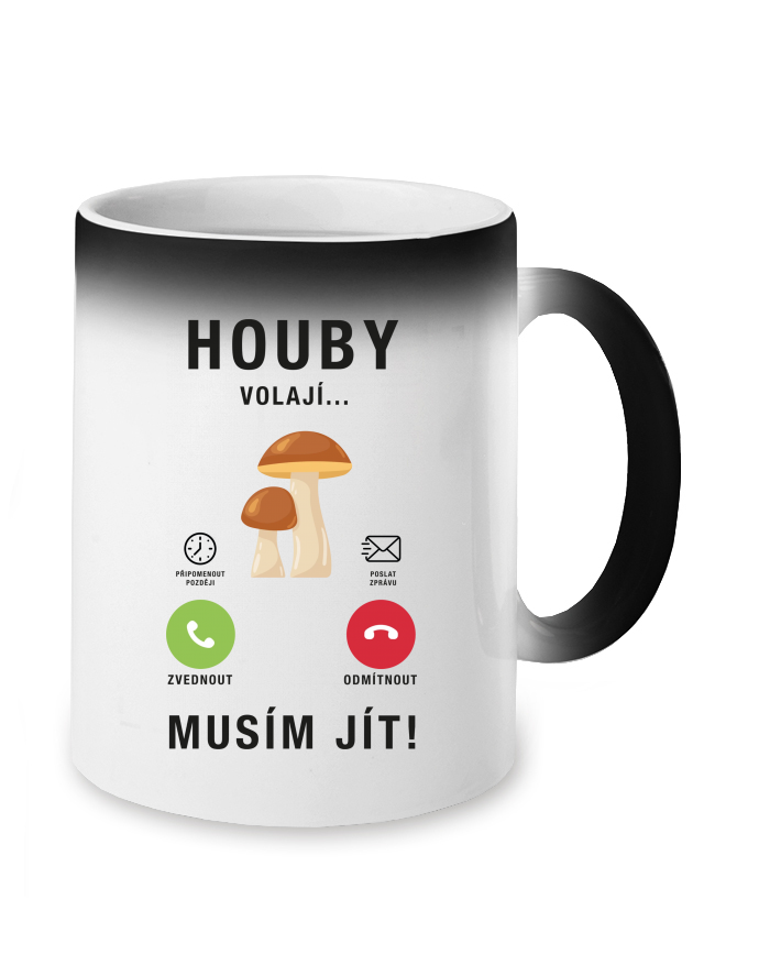 Magický měnící se hrnek Houby volají