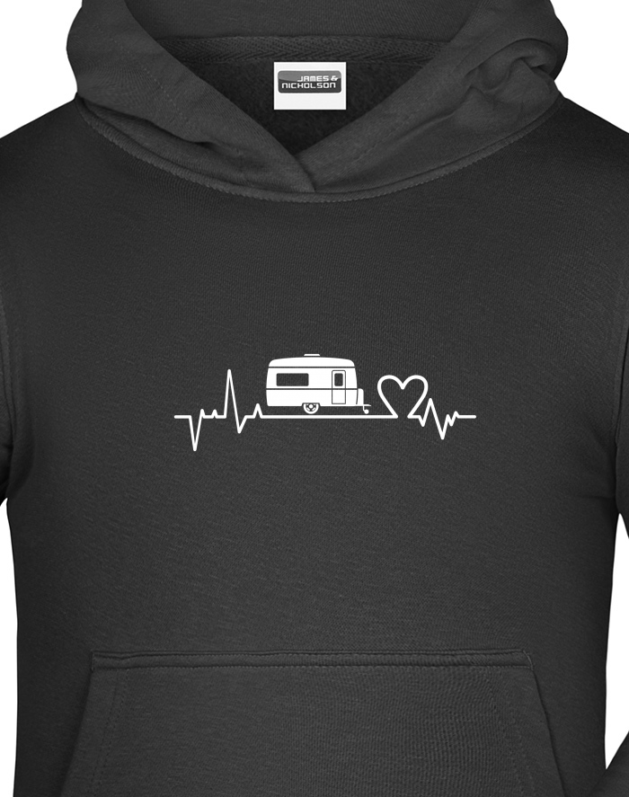 Dětská mikina s kapucí EKG karavan