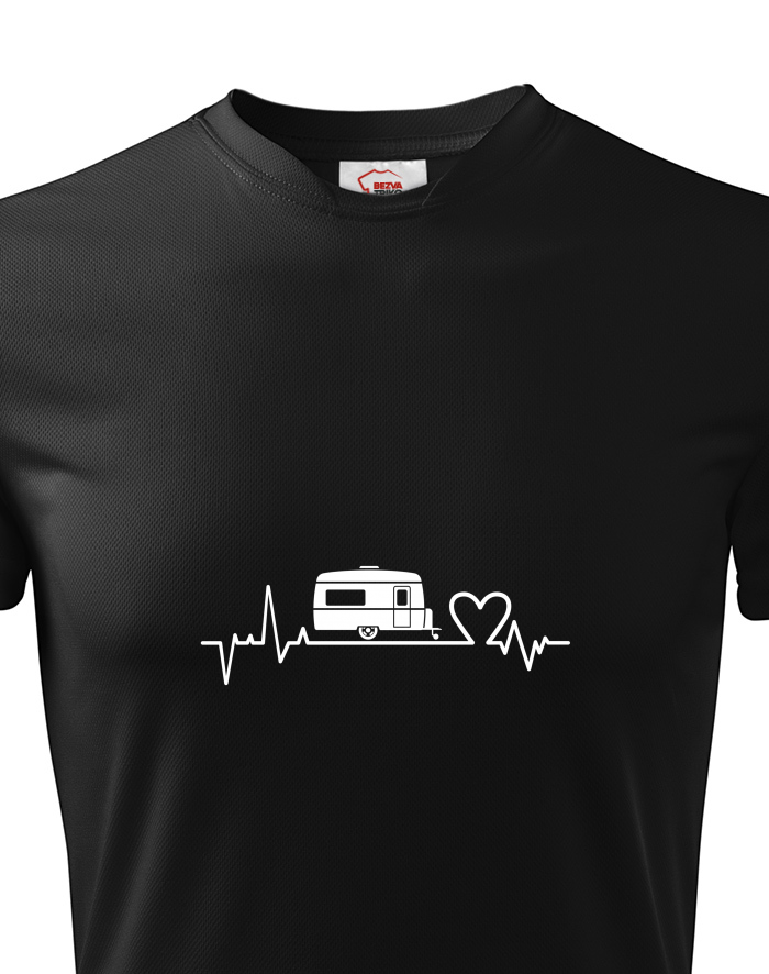 Dětské funkční tričko EKG karavan