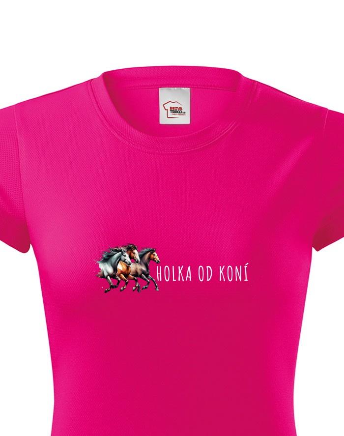 Dámské funkční tričko Holka od koní