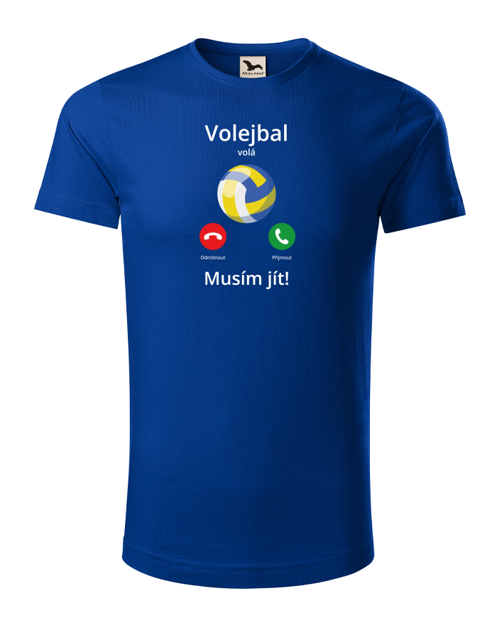 Volejbal volá Musím jít! Pánské tričko z bio bavlny