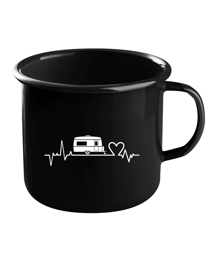 Plechový hrneček EKG karavan
