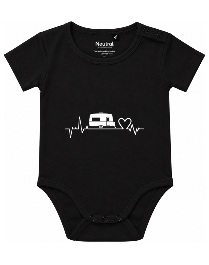 Dětské body s krátkým rukávem EKG karavan
