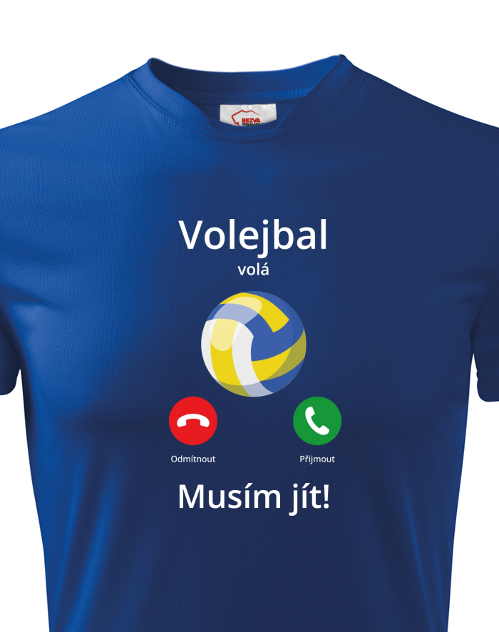 Dětské funkční tričko Volejbal volá Musím jít!