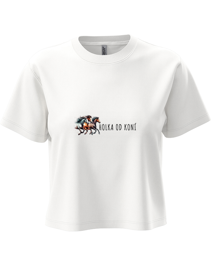Dámský crop top Holka od koní