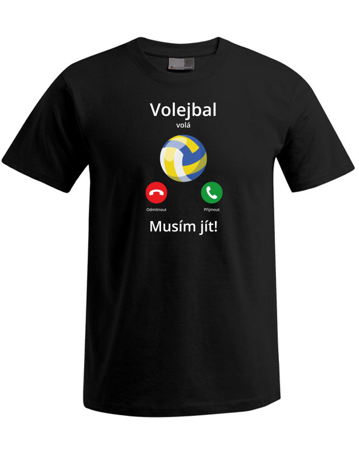 Volejbal volá Musím jít! Tričko Plus Size