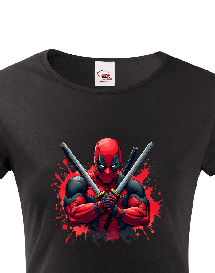 Dámské tričko Deadpool s meči