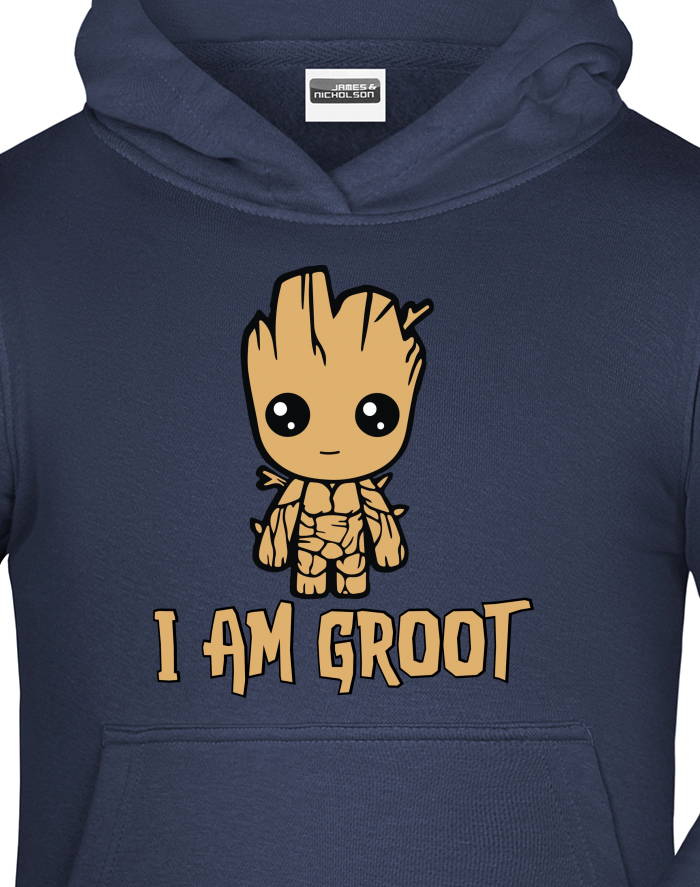 Dětská mikina s kapucí Groot – I Am Groot