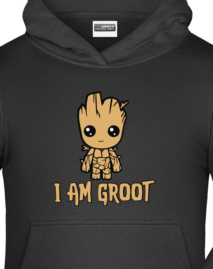 Dětská mikina s kapucí Groot – I Am Groot