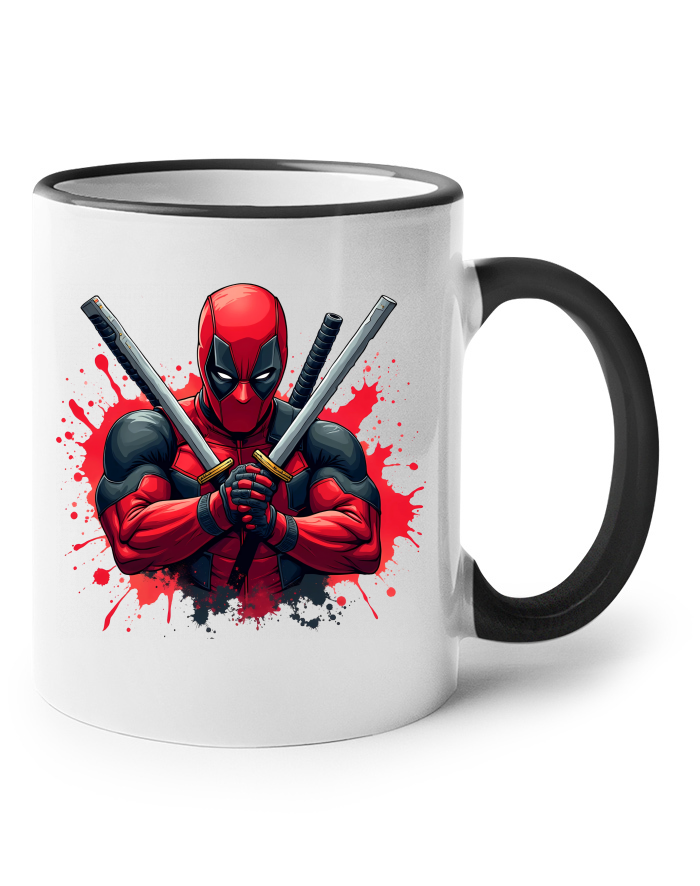 Deadpool hrnek s barevným uchem
