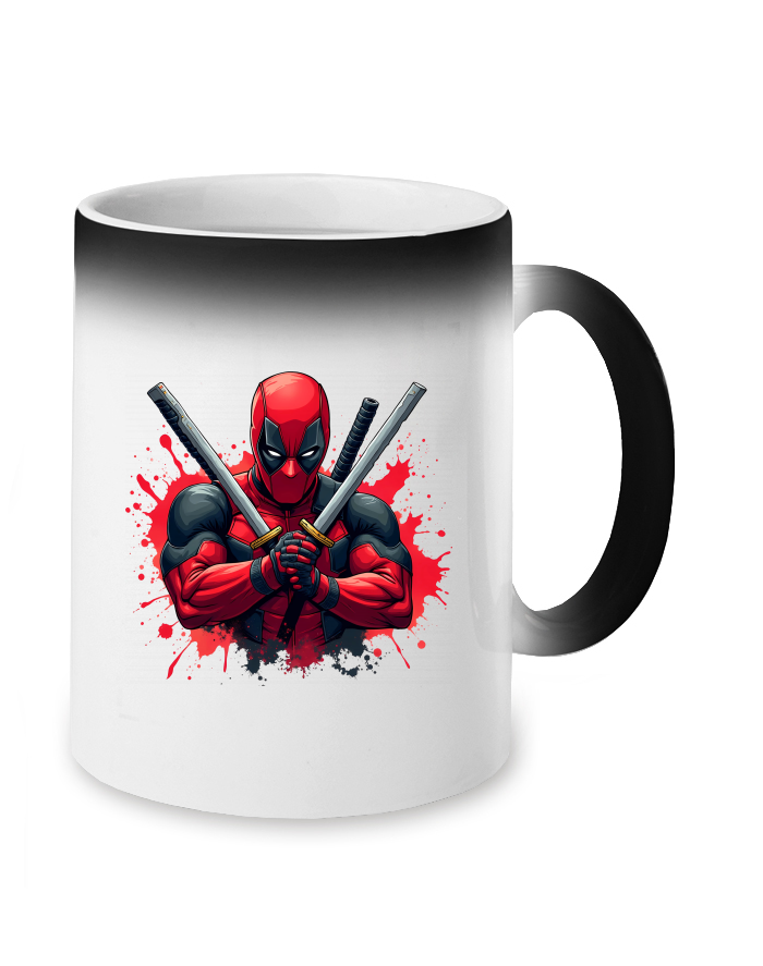 Deadpool s meči – magický hrnek