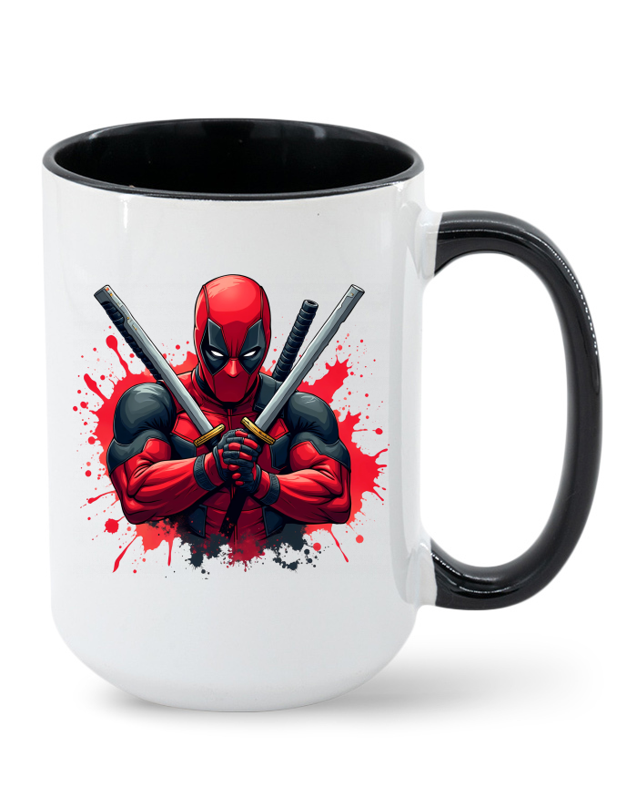 Deadpool hrnek s meči - potisk MAX