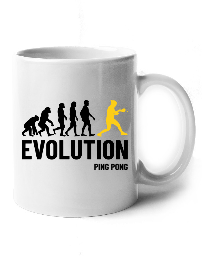 Keramický hrnek Evoluce Ping pong