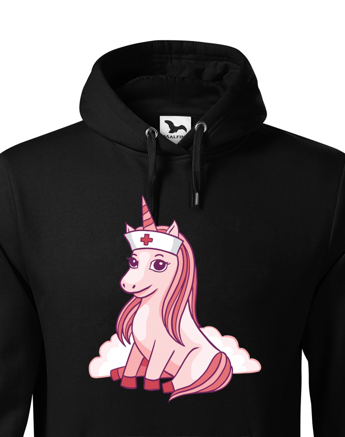 Pánská mikina s kapucí Unicorn nurse