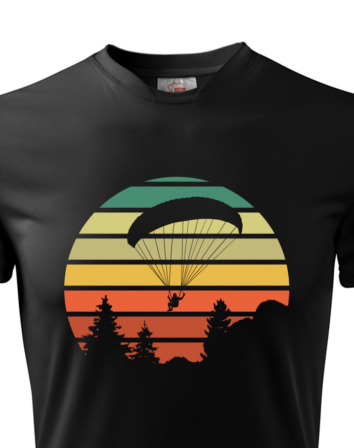 Pánské funkční tričko Sunset paragliding