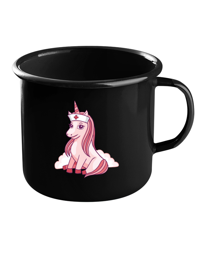 Plechový hrneček Unicorn nurse