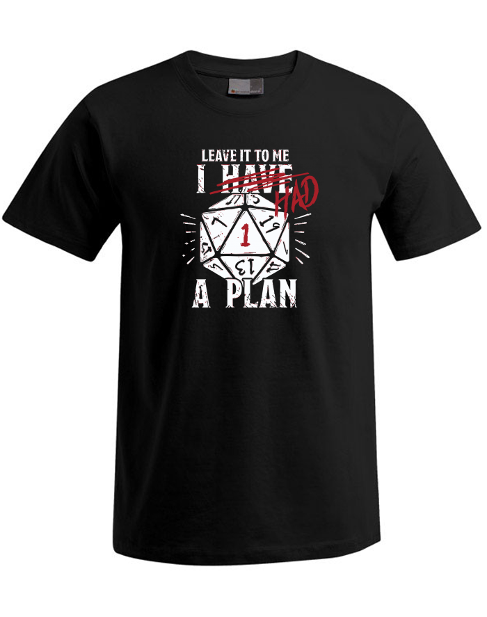 Pánské tričko Plus Size I had a plan