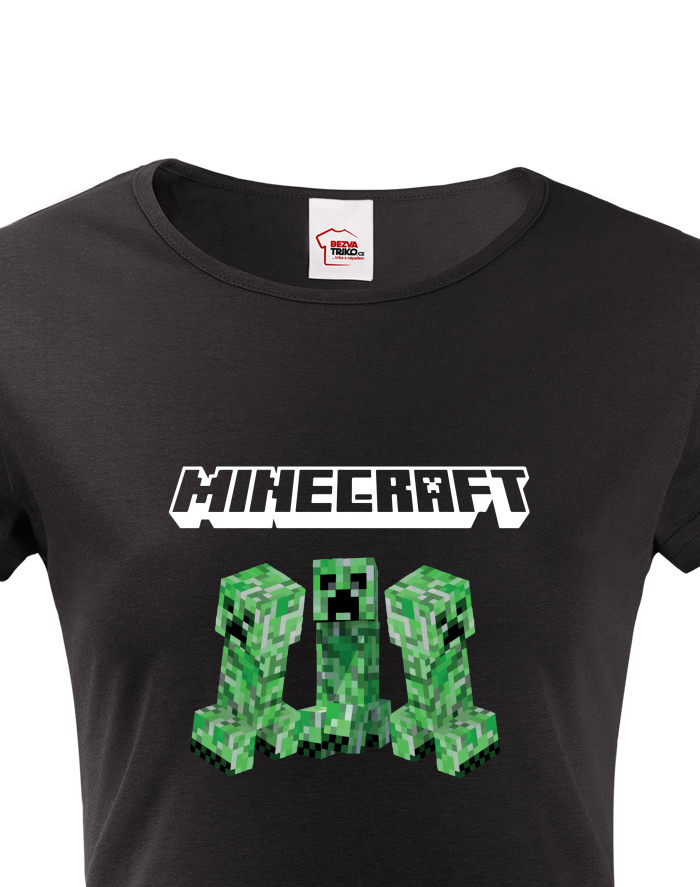 Dámské tričko Minecraft Creeper