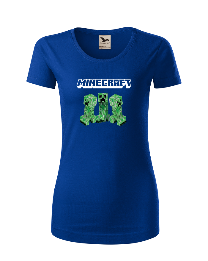 Dámské tričko Minecraft Creeper z bio bavlny