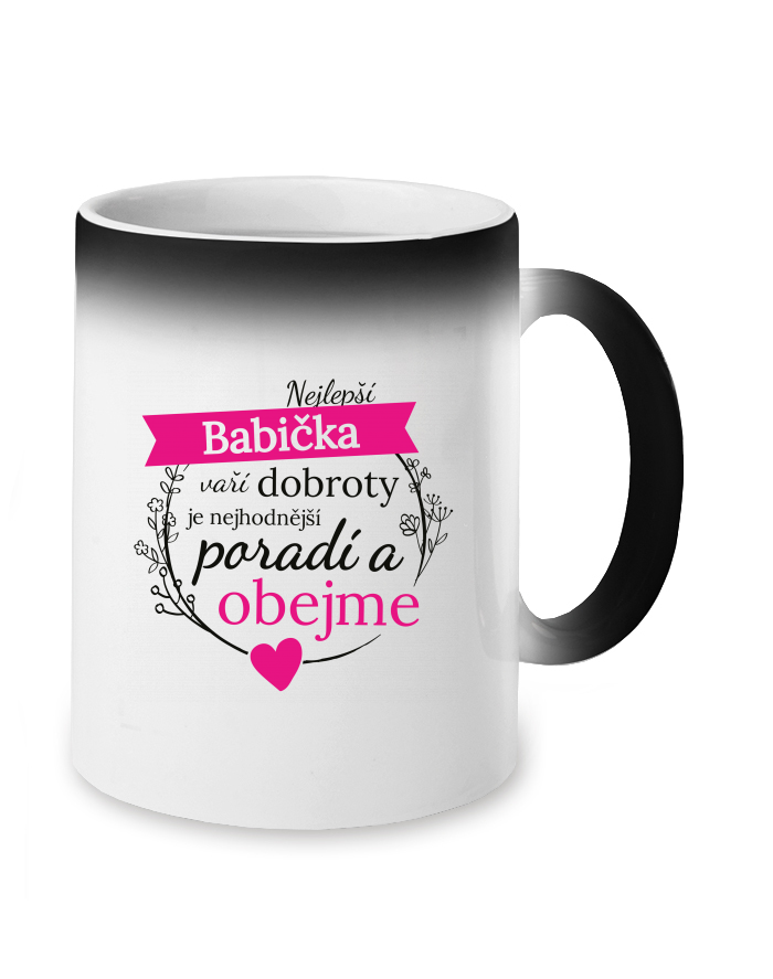 Magický měnící se hrnek - Babička, obejme