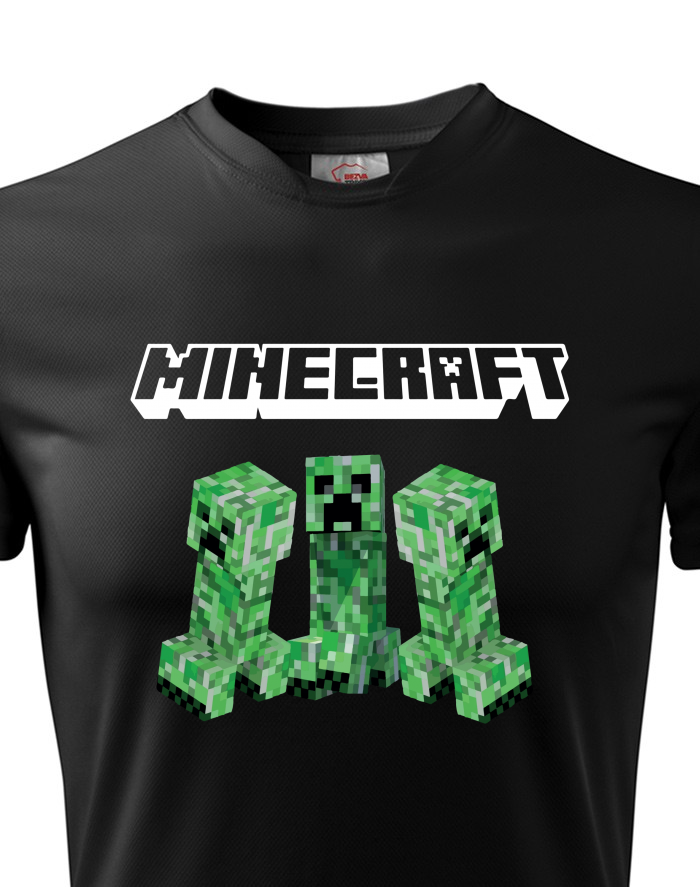 Minecraft Creeper pánské funkční tričko