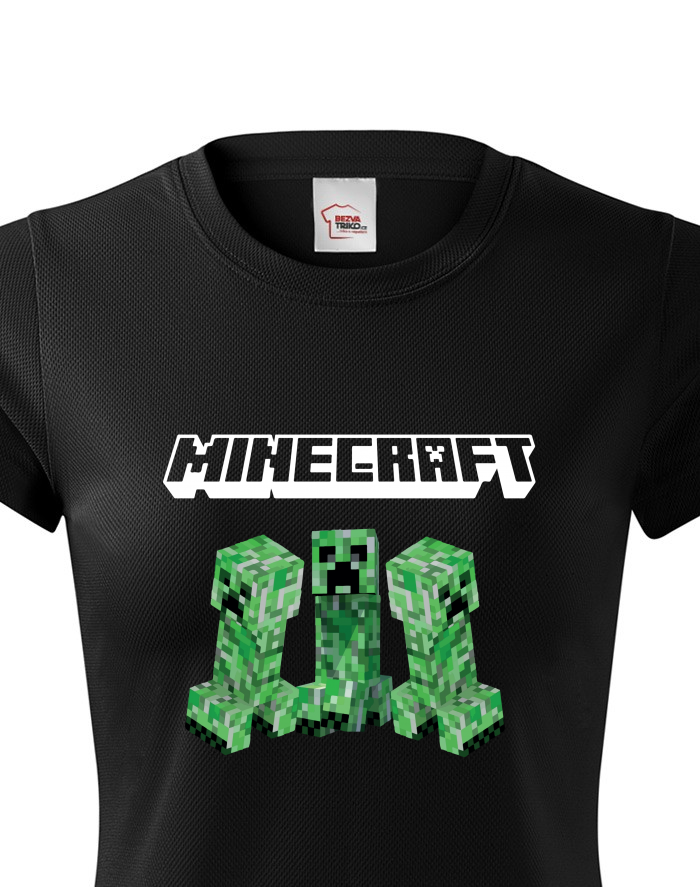 Dámské funkční tričko Minecraft Creeper