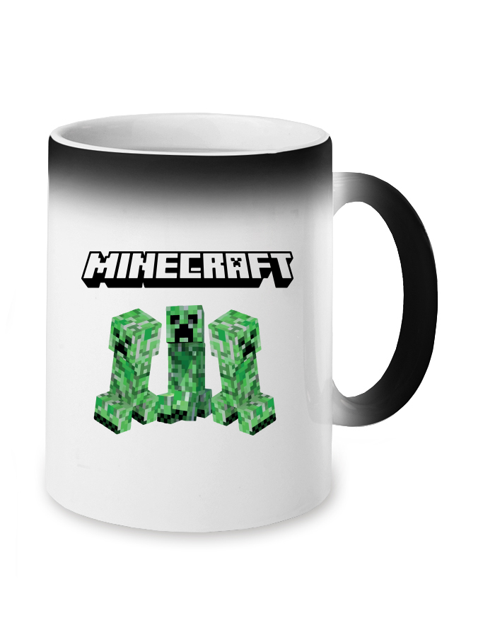 Minecraft Creeper – magický měnící se hrnek