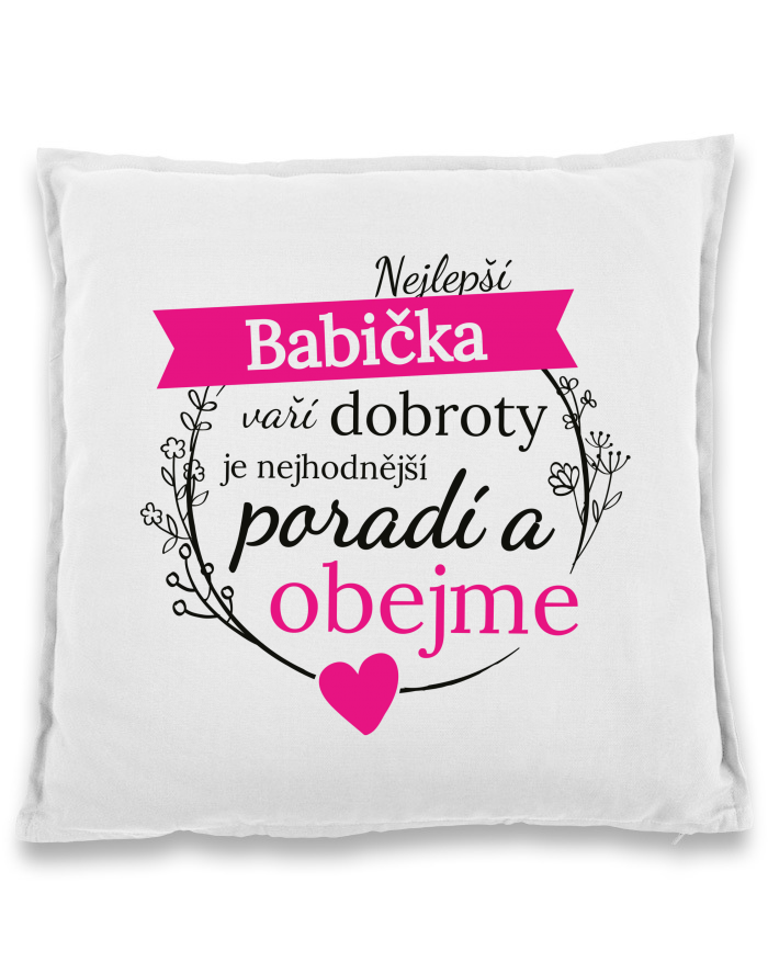 Bavlněný polštář Nejlepší babička