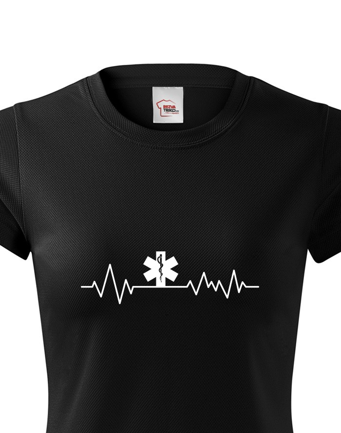 Dámské funkční tričko EKG pro zdravotníky