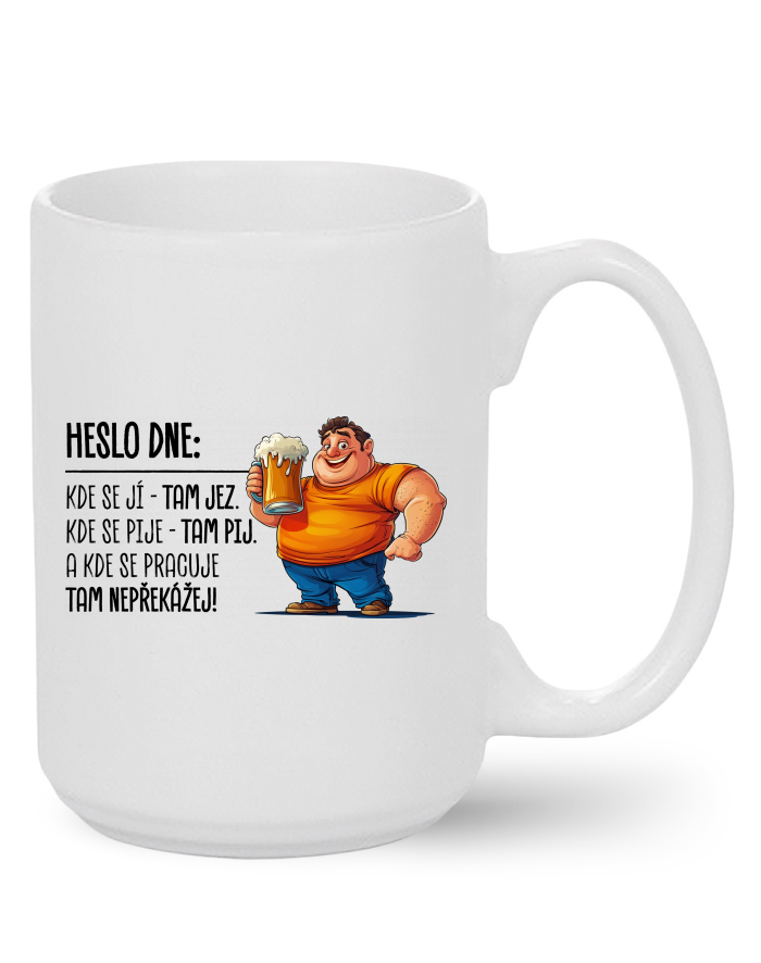 Keramický hrnek MAX – Jez, pij, nepřekážej