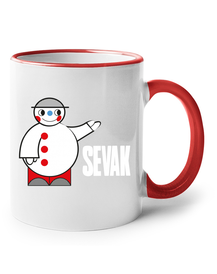 Keramický hrnek se sněhulákem Sevak