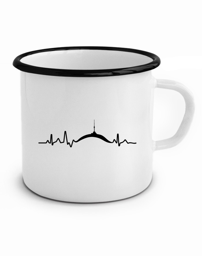 Plechový hrneček EKG Praděd