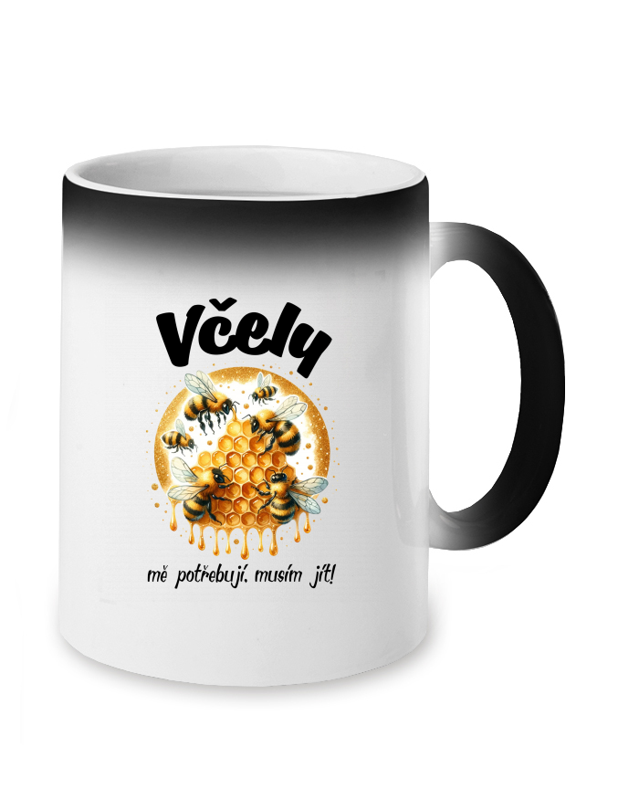 Magický měnící se hrnek Včely mě potřebují musím jít