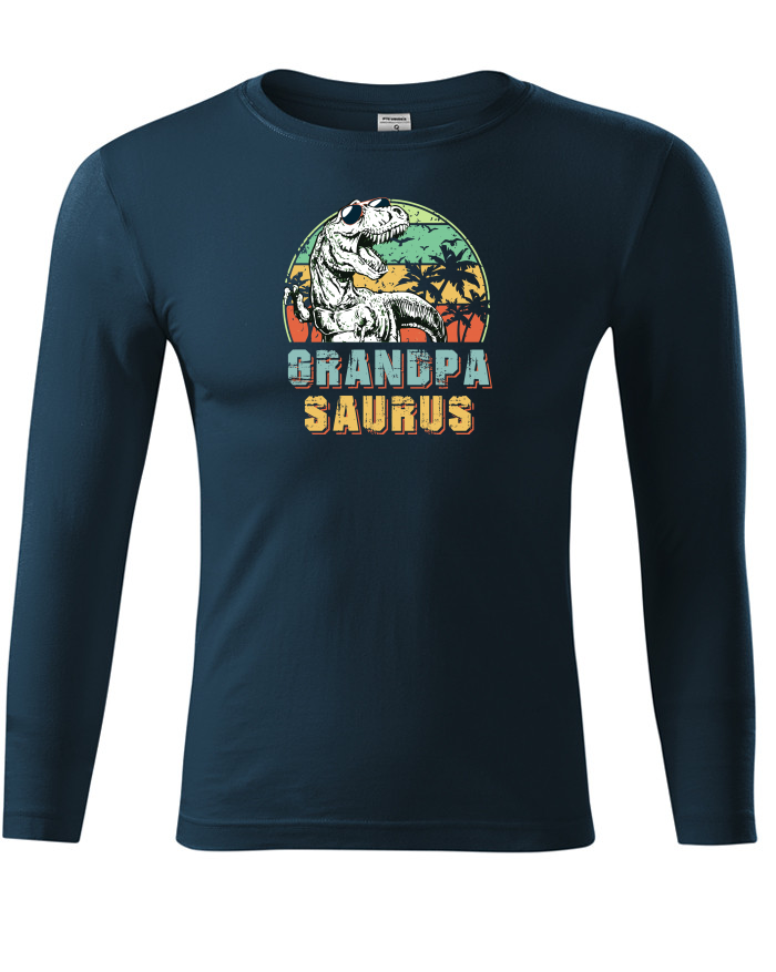 Grandpasaurus – tričko s dlouhým rukávem