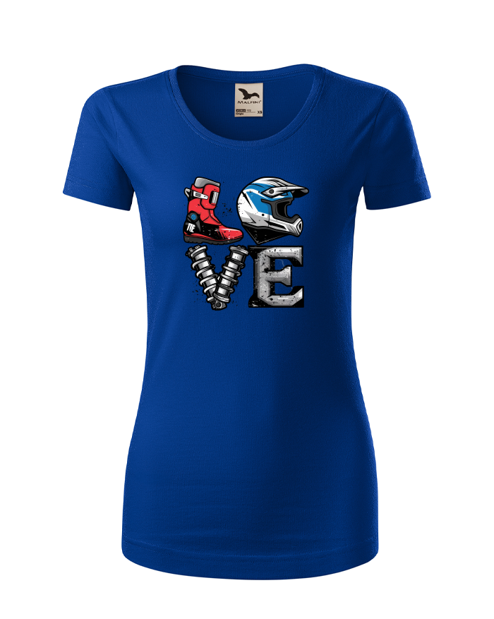 Love motocross - dámské tričko z bio bavlny