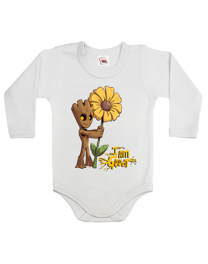 Dětské body Groot a květina