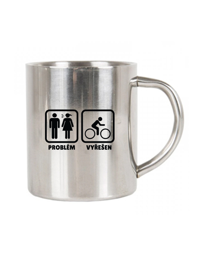 Nerezový termohrnek Problém vyřešen cyklista