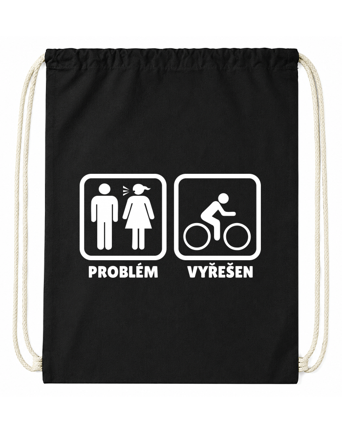 Bavlněný vak na záda Problém vyřešen cyklista